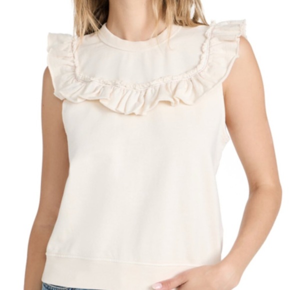 Clare V Charlotte Sweatshirt Vest Size Medium - Picture 1 of 8